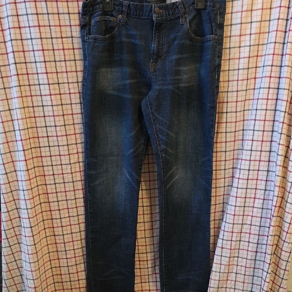 🔥Mens' Aeropostale Jeans Slim Straight 33x32